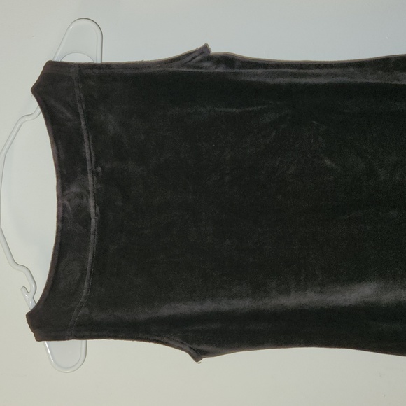 Cut Loose Velvet dress—charcoal color xs - Picture 7 of 9